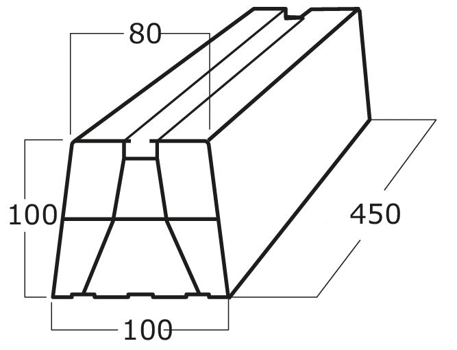 Staffa a pavimento Vecamco 100x100 basi per climatizzatori monosplit 18000 e 24000 btu e dual/trial