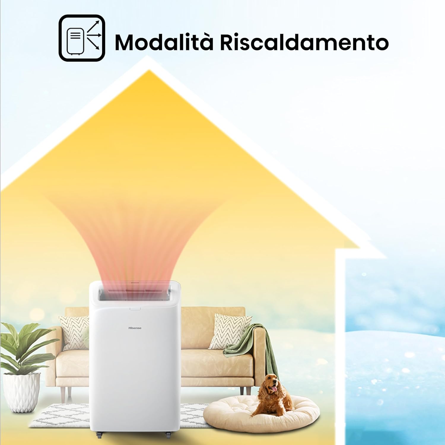 Climatizzatore portatile Hisense APH09QC 9000 btu Wi-Fi Pompa Calore