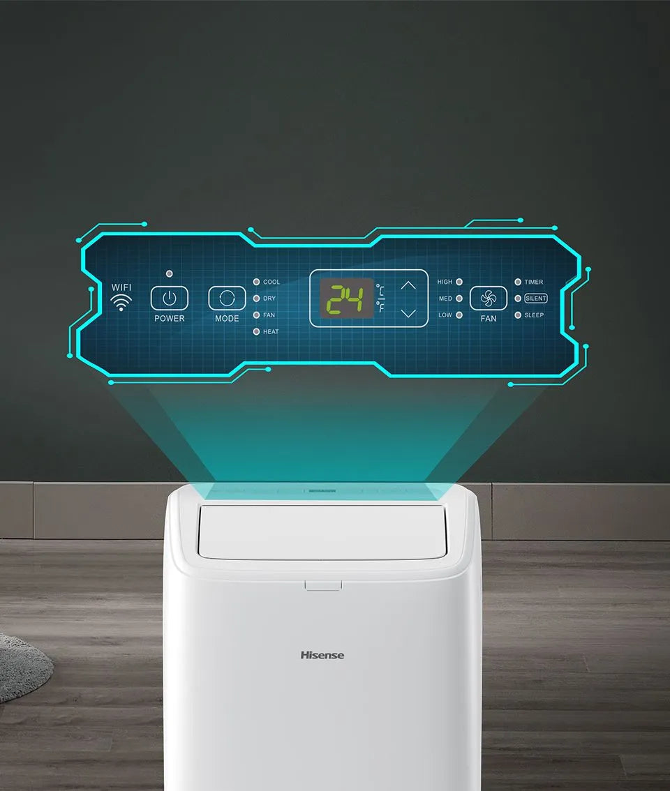 Climatizzatore portatile Hisense APH09QC 9000 btu Wi-Fi Pompa Calore
