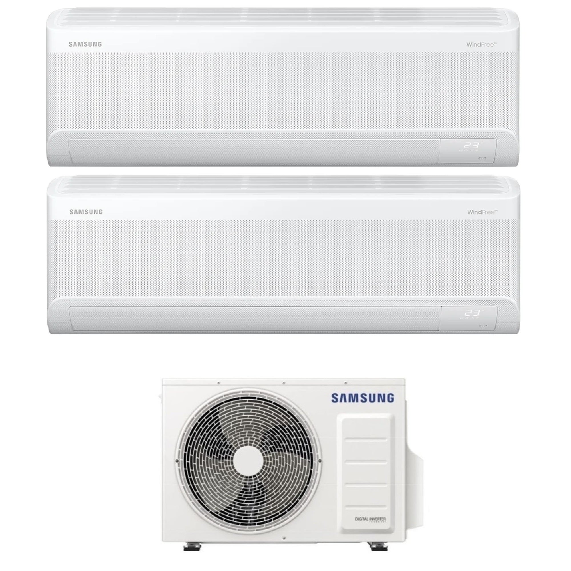 Climatizzatore Samsung Windfree Elite S2 Dual Split 7000+7000 btu Wi-Fi AJ040TXJ2KG/EU