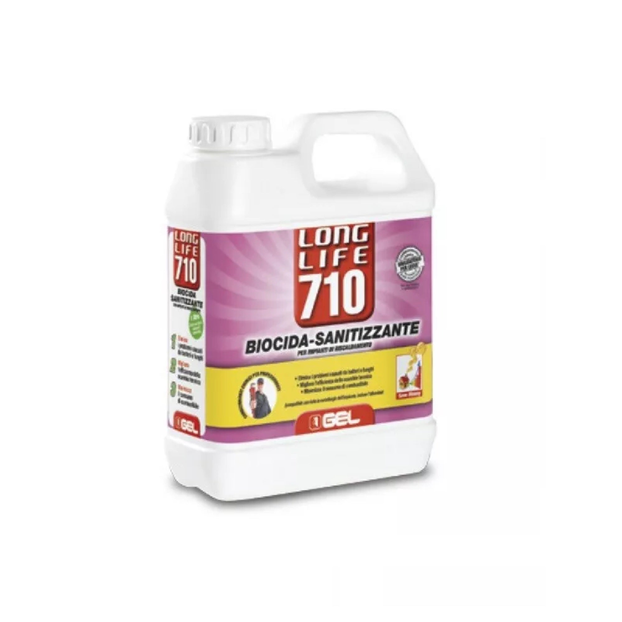Gel Long Life 710 Biocida Sanificante Impianto Riscaldamento Sottopavimento 1 Litro