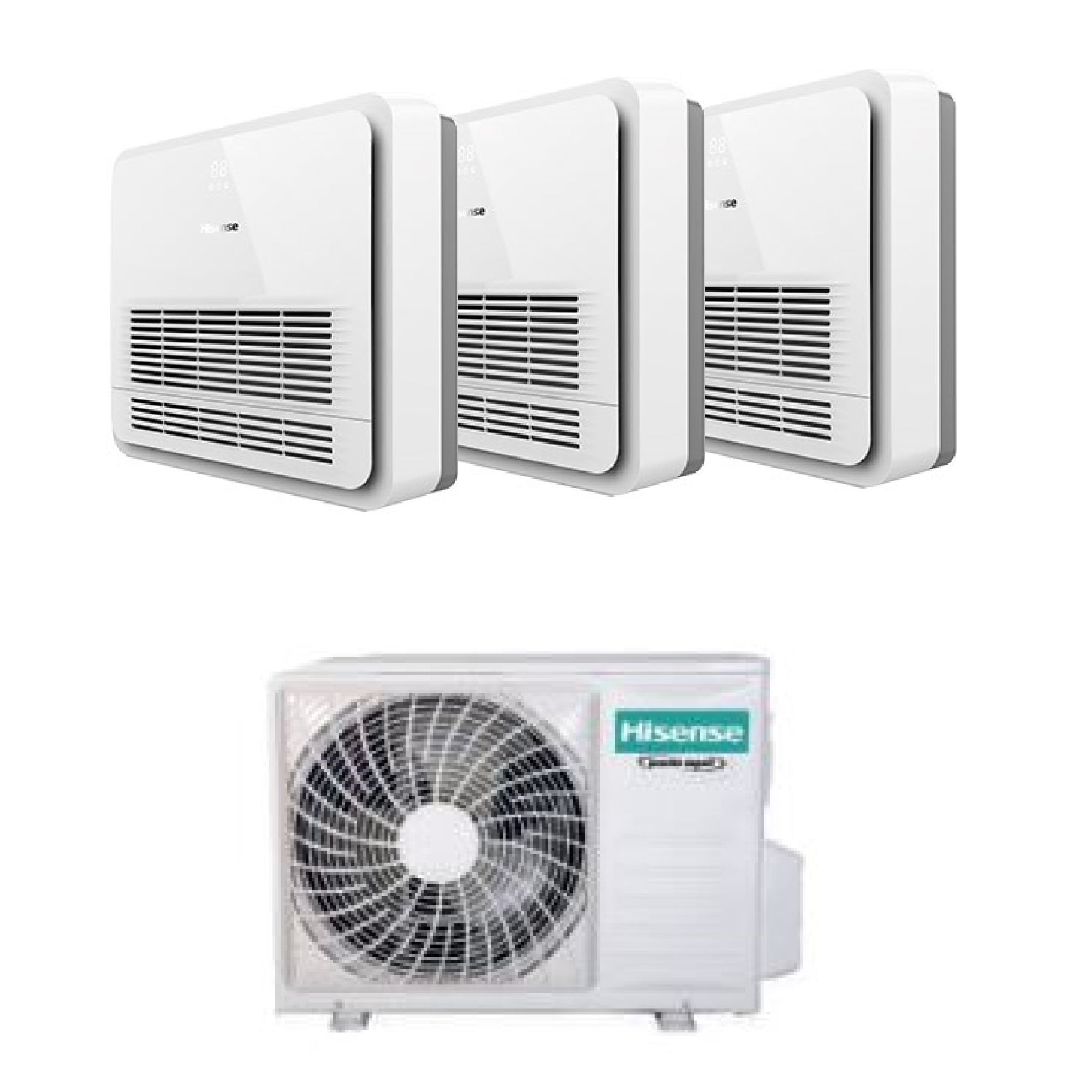 Climatizzatore Hisense Console serie Turbo Trial Split 9000+9000+9000 Btu 3AMW72U4RJC