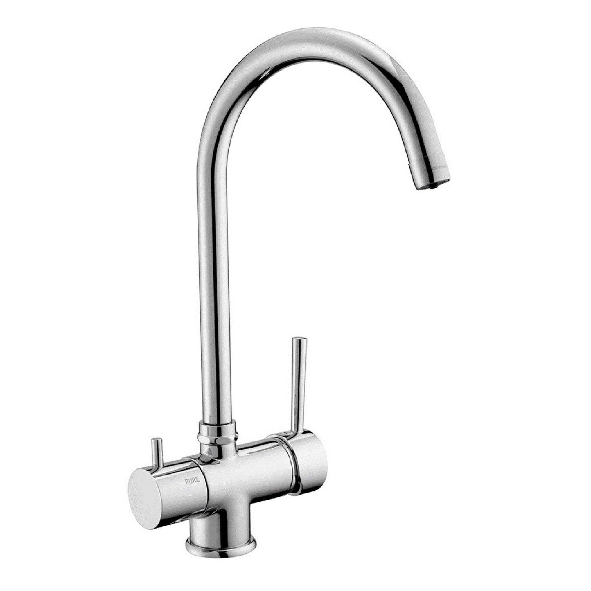 Miscelatore Monocomando 3 Vie cucina lavello canna alta Porta & Bini 05200 cromato