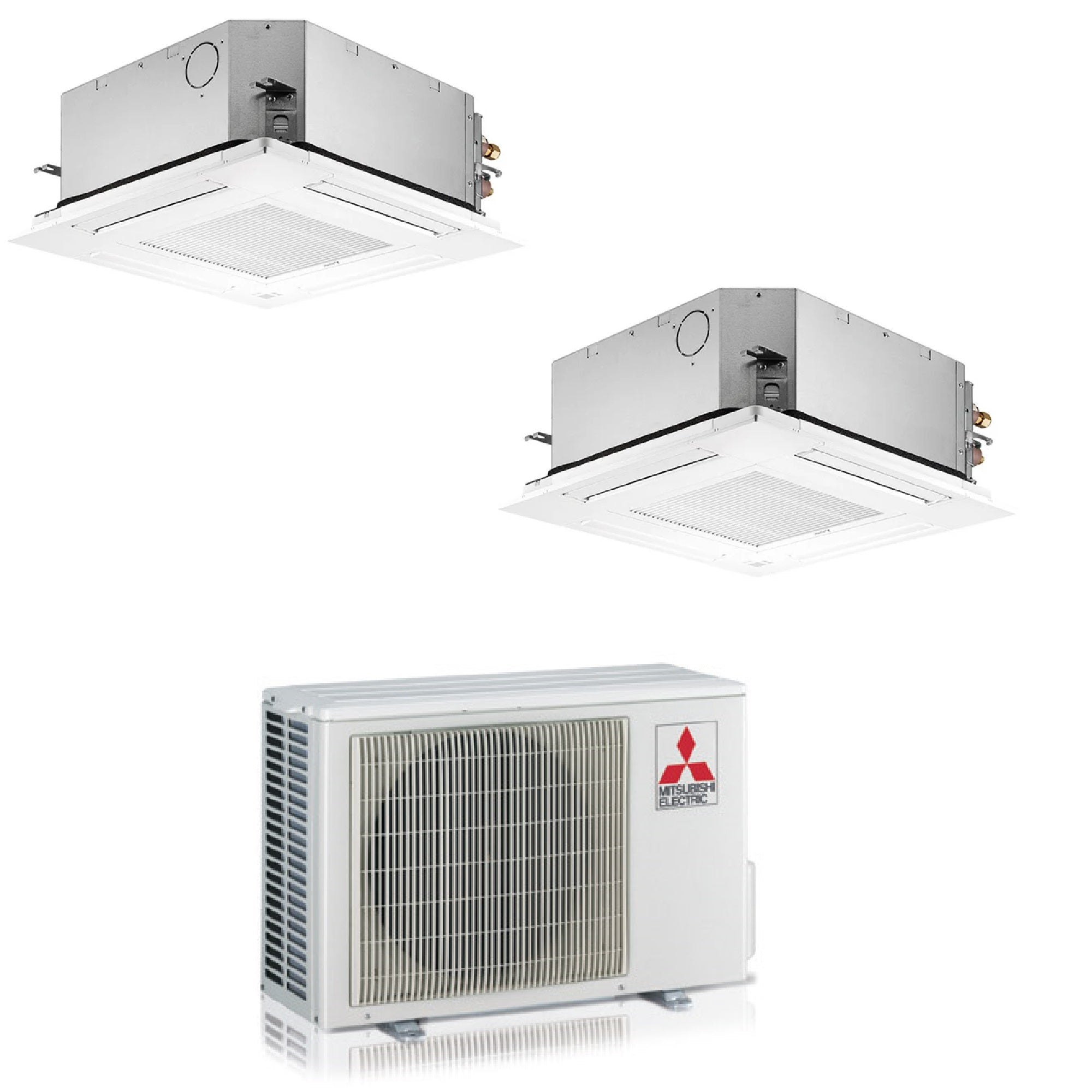 Climatizzatore Mitsubishi Cassetta 4 vie serie SLZ-M Dual Split 9000+12000 Btu MXZ-2F53VF4