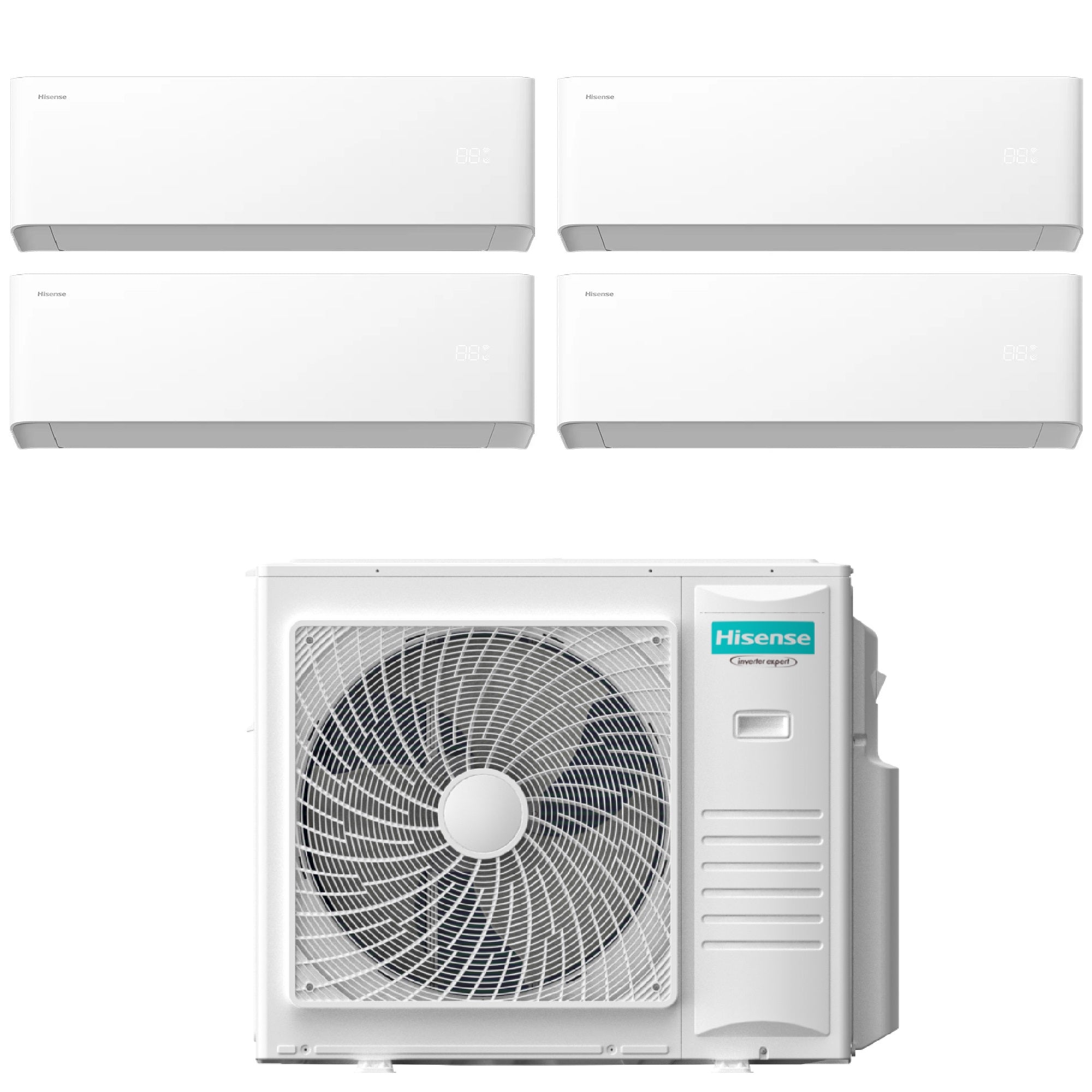 Climatizzatore Hisense UNI HB Quadri Split 12000+12000+12000+12000 btu Wi-Fi 5AMW105U4RQC