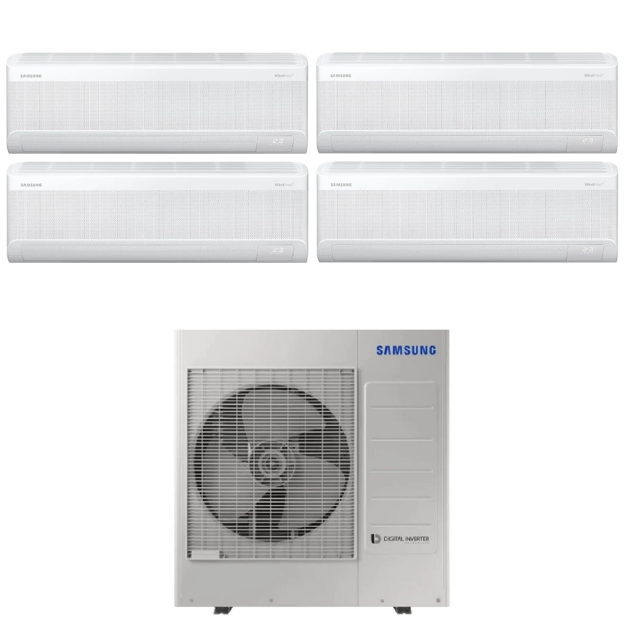 Climatizzatore Samsung Windfree Avant S2 Quadri Split 12000+12000+12000+12000 btu Wi-Fi AJ100TXJ5KG/EU