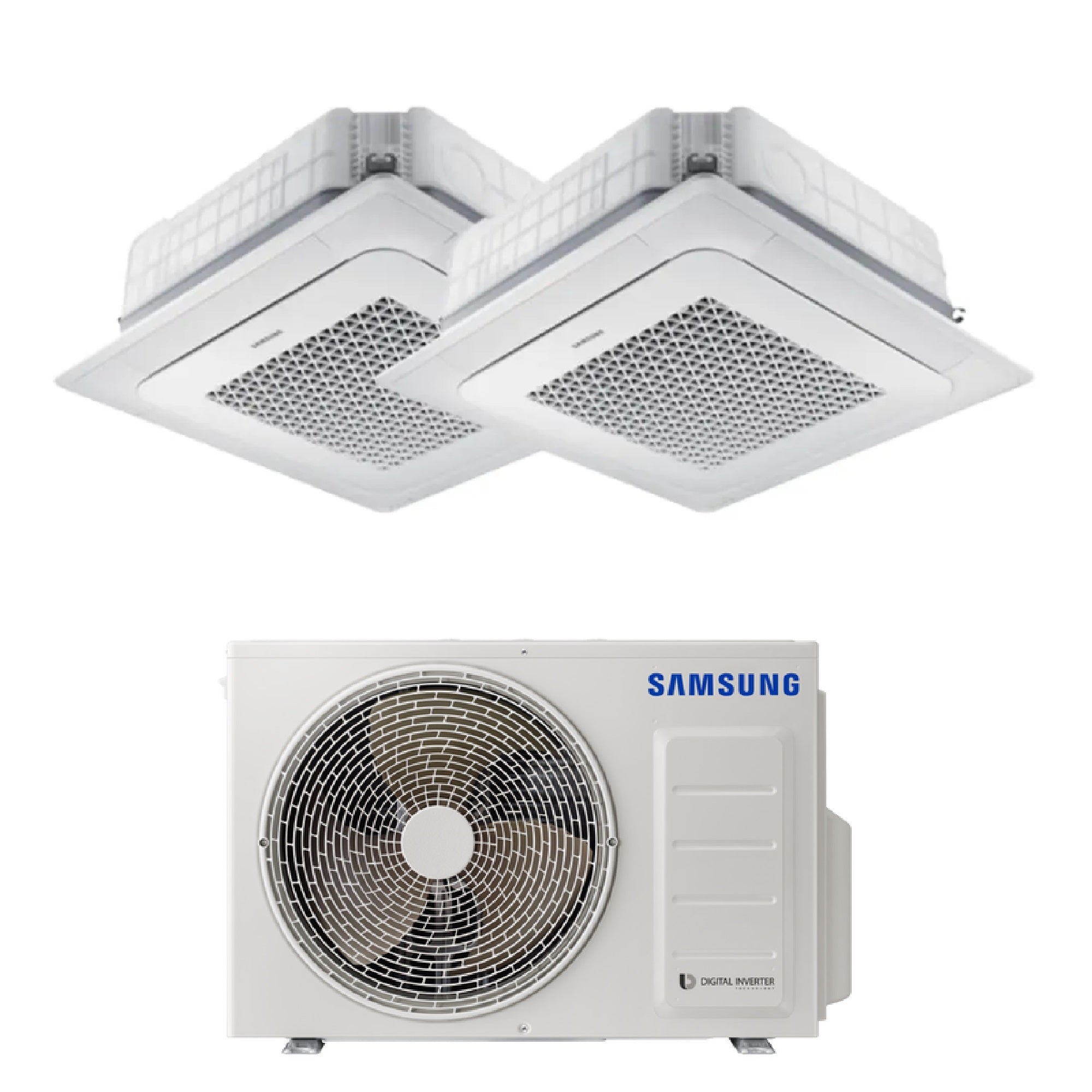Climatizzatore Samsung Cassetta 4 Vie Mini Windfree Dual Split 12000+12000 btu AJ050TXJ2KG/EU