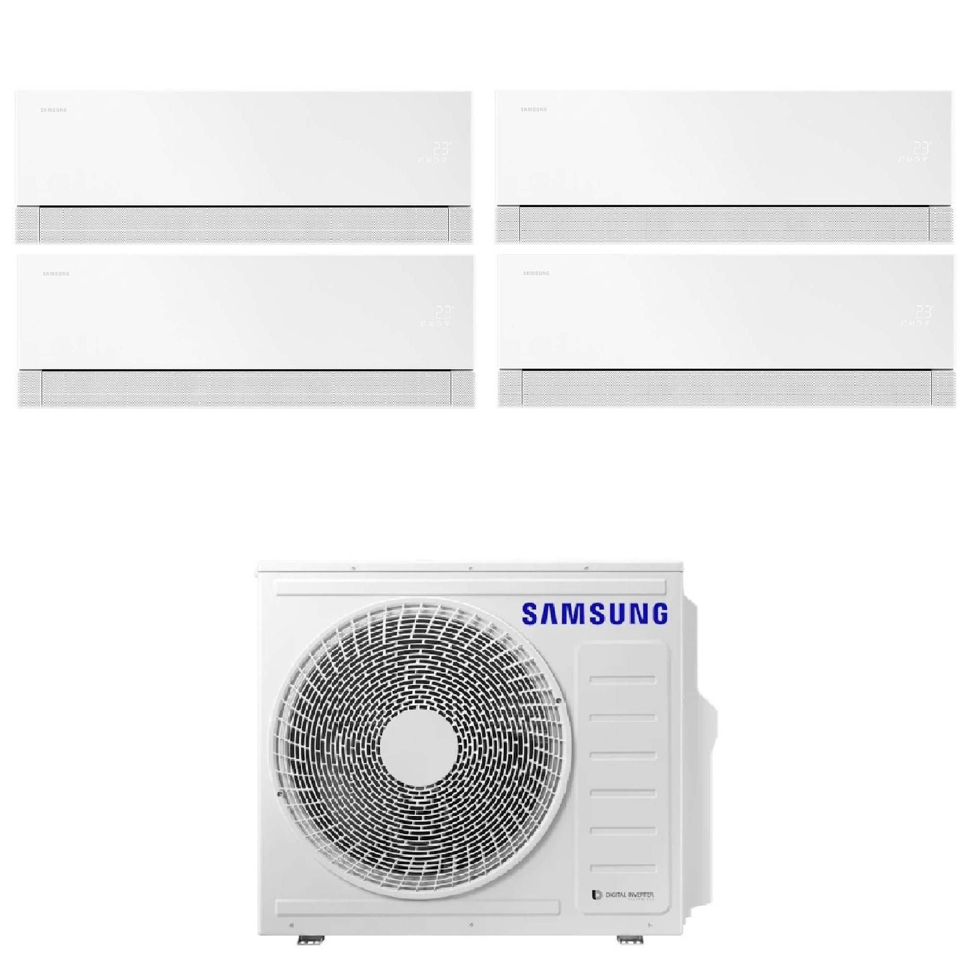 Climatizzatore Samsung Windfree Premiere Quadri Split 9000+9000+12000+12000 btu Wi-Fi AJ080TXJ4KG/EU