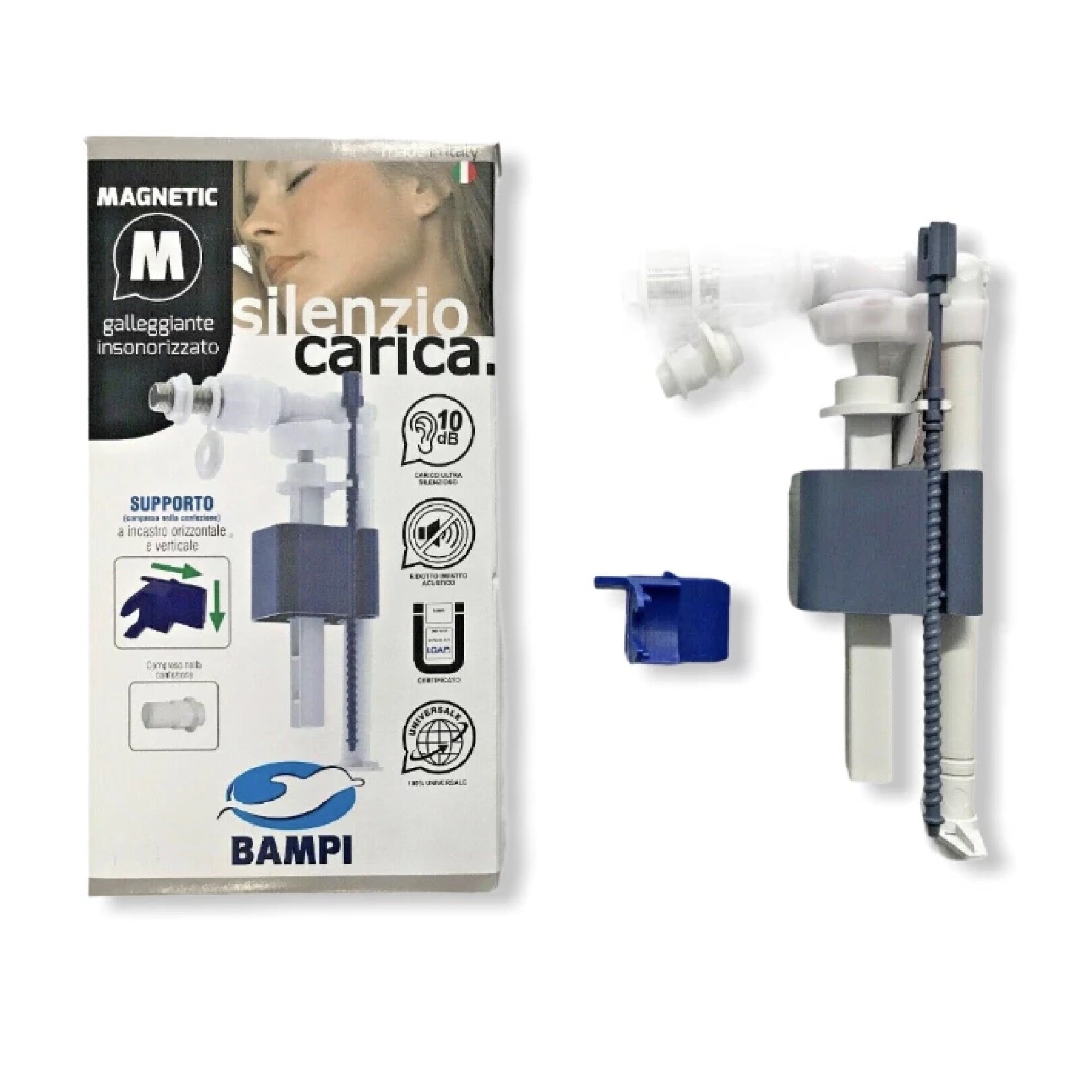 Galleggiante orizzontale Bampi Magnetic CMAGNCER silenzioso per scarico wc