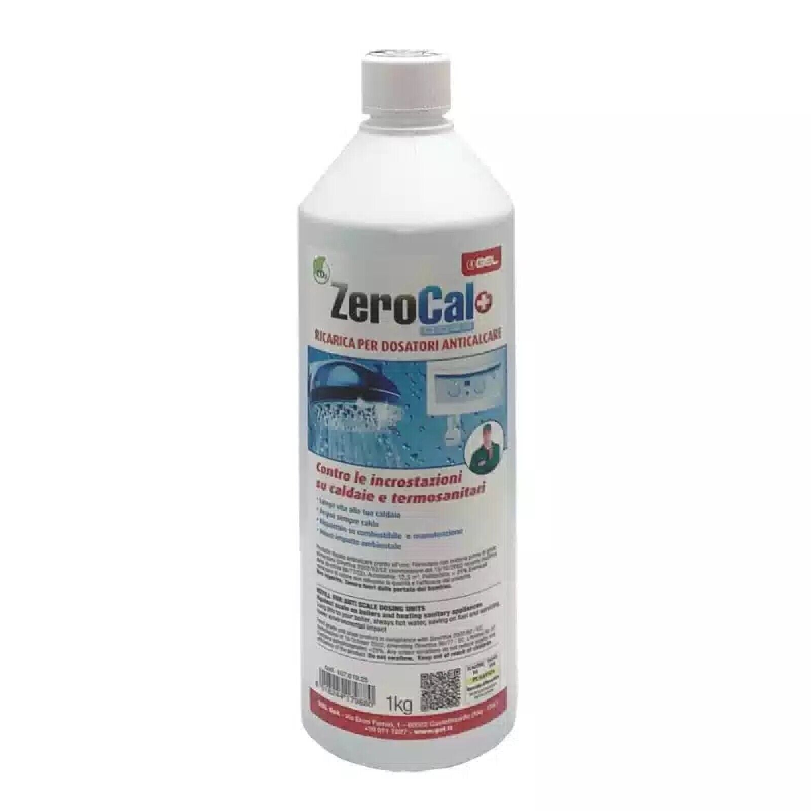 Gel Zerocal+ Dose 1 Litro anticalcare liquido ricarica per dosatore