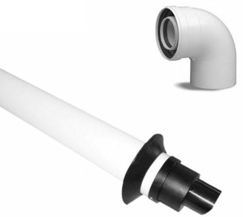 Kit scarico fumi coassiale originale Baxi KHG71405961 + KHG71405971