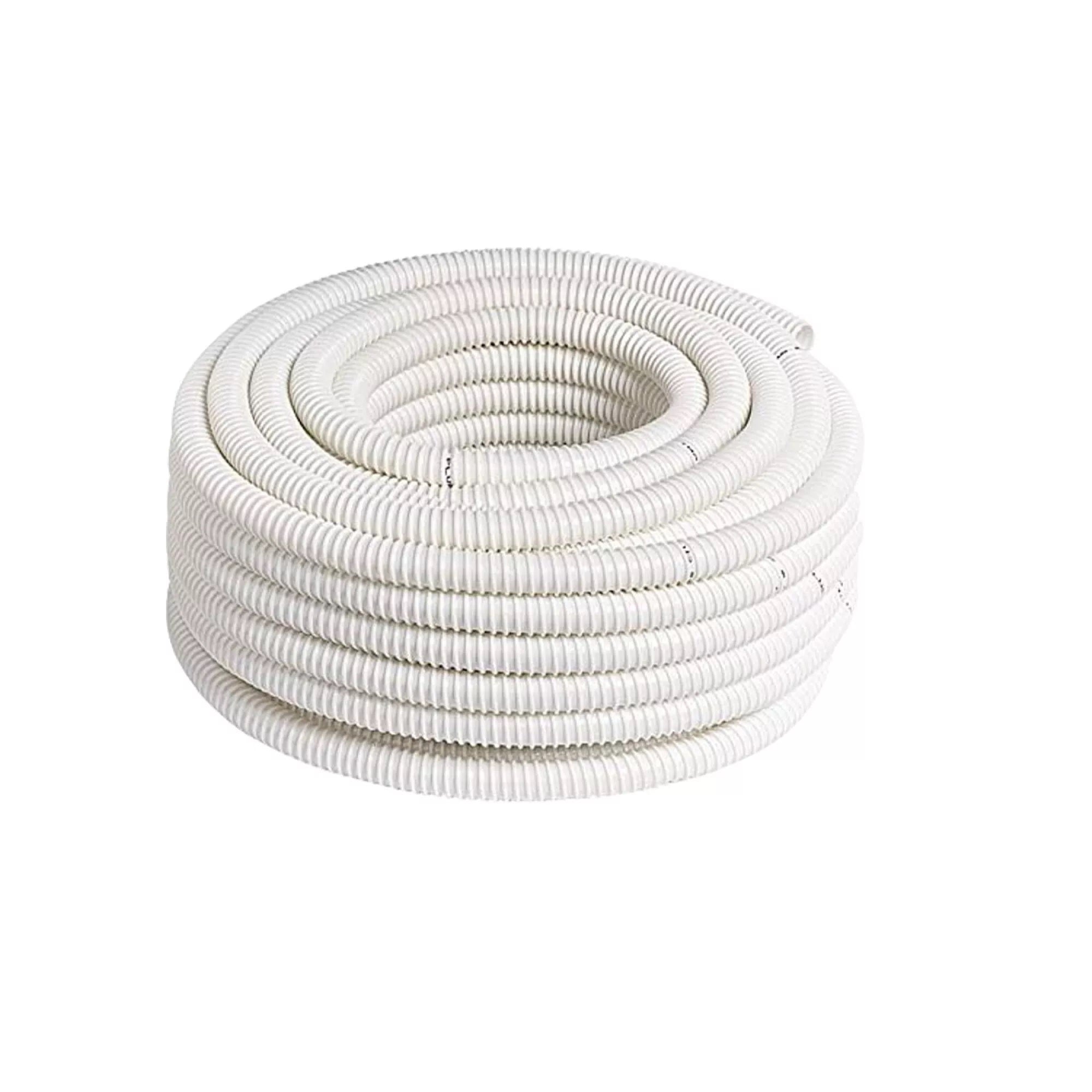 Tubo scarico condensa spiralato in PVC per condizionamento rotolo 30 metri