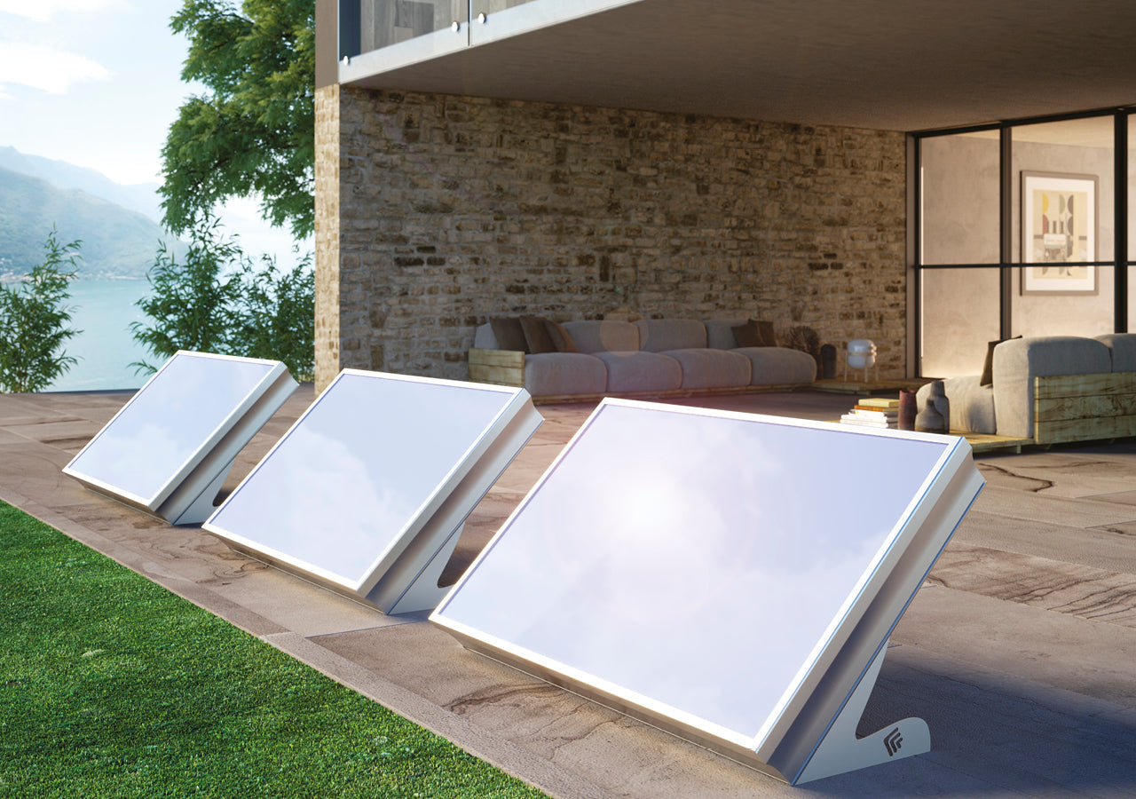 Sistema solare termico Cordivari Stratos DR a circolazione naturale con accumulo ACS integrato