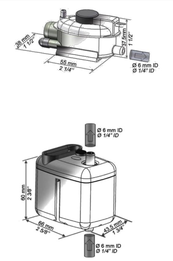 Mini pompa scarico condensa Sauermann Si-27 a pistone