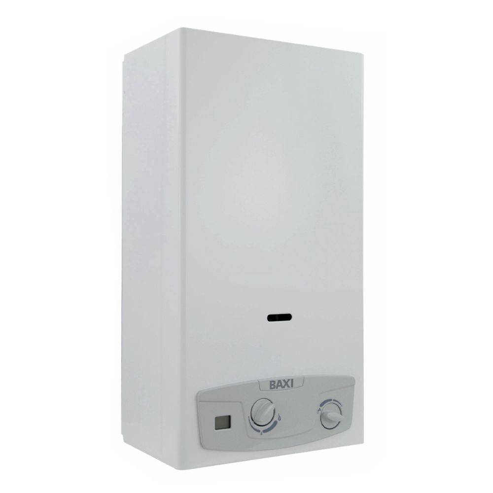 Scaldabagno a gas Metano 11 Litri Baxi Acquaprojet Blue 11i Camera Aperta
