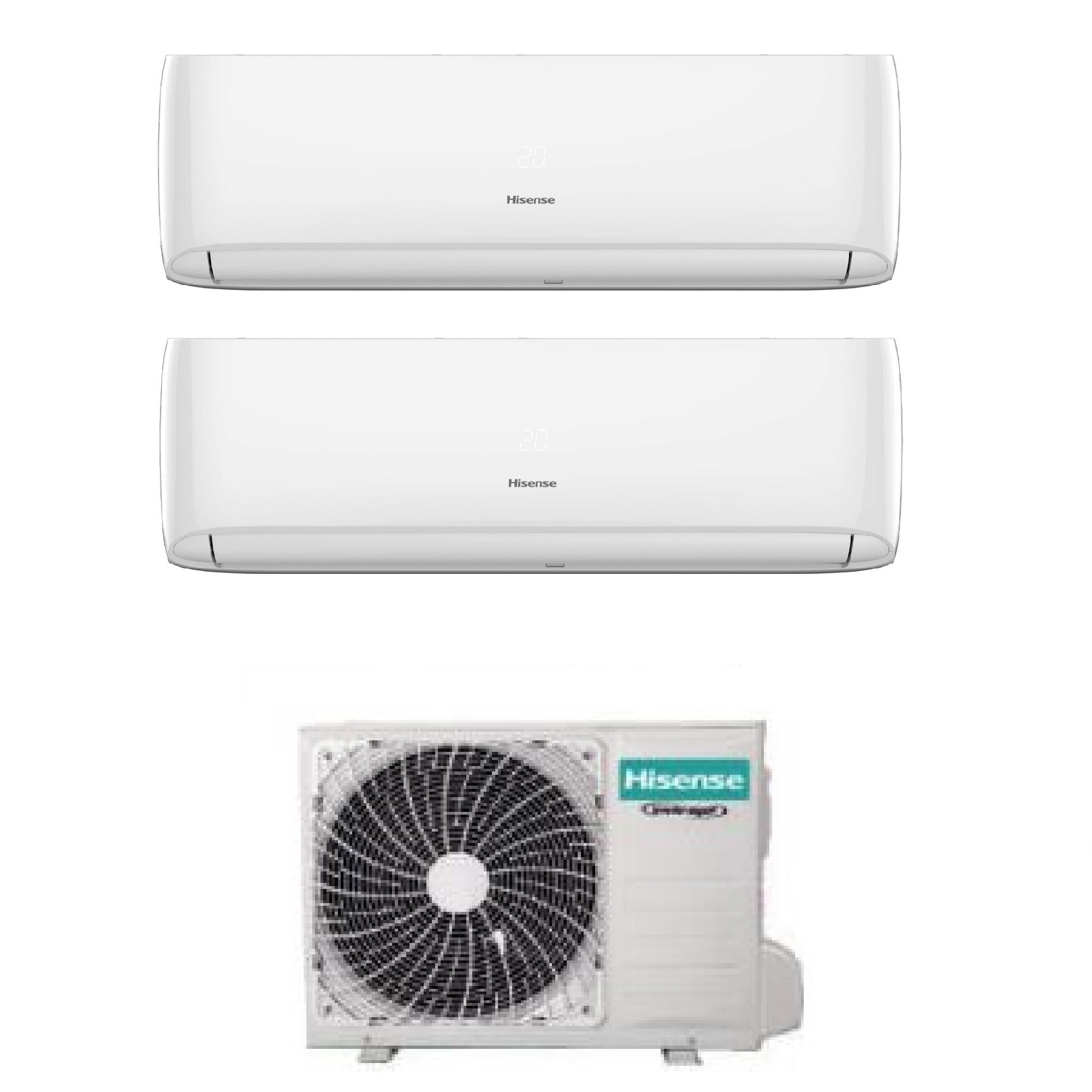 Climatizzatore Hisense Hi-Comfort Dual Split 9000+12000 btu Wi-Fi 2AMW52U4RXC