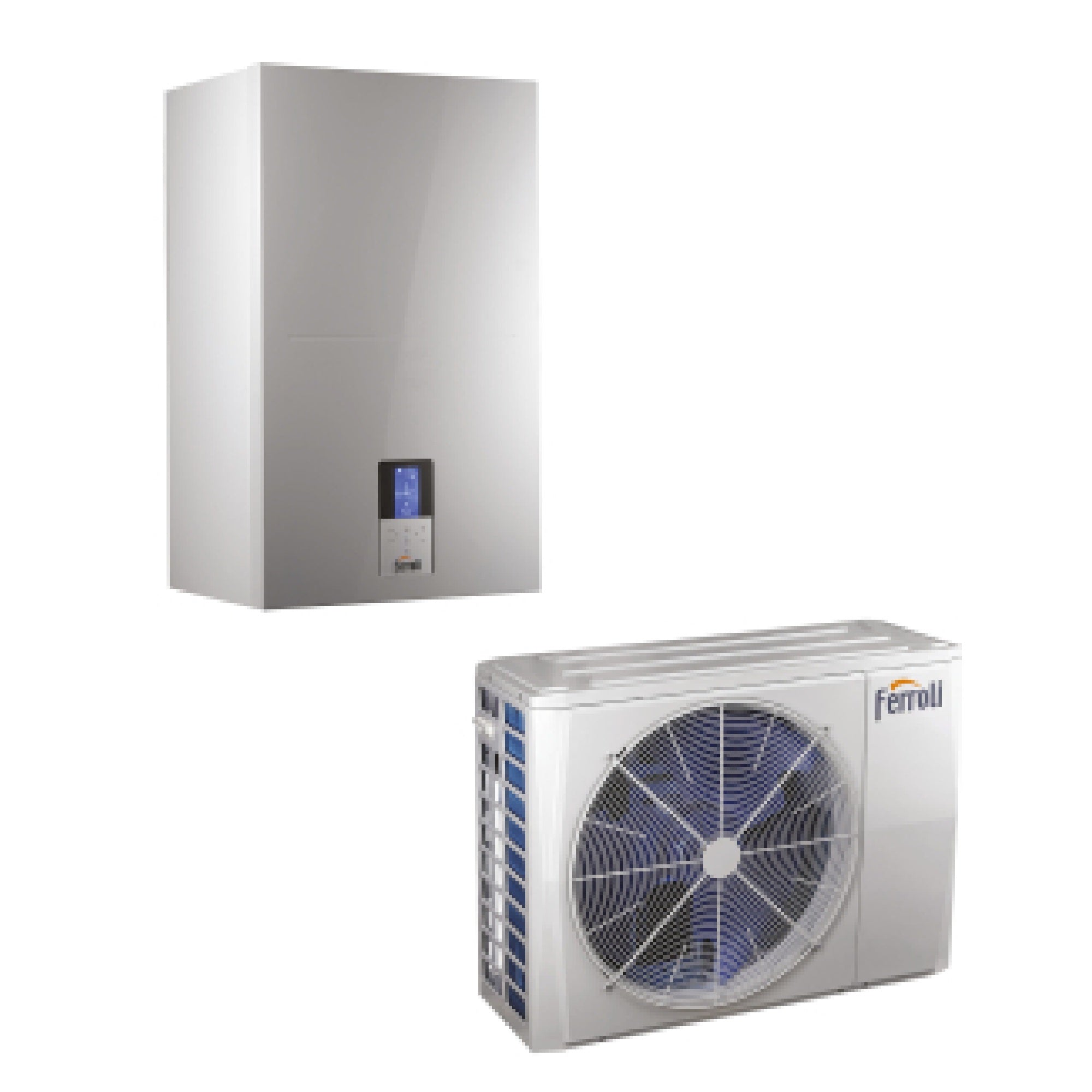 Sistema ibrido Ferroli Pompa di calore aria-acqua splittata 8 kw Omnia S Hybrid 3.2 C 08 R32