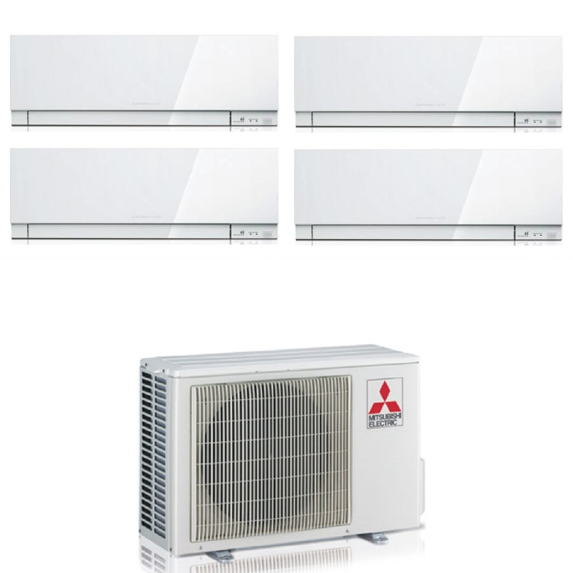 Climatizzatore Mitsubishi Kirigamine Zen MSZ-EF Quadri Split 9000+9000+12000+12000 btu Wi-Fi MXZ-4F72VF4