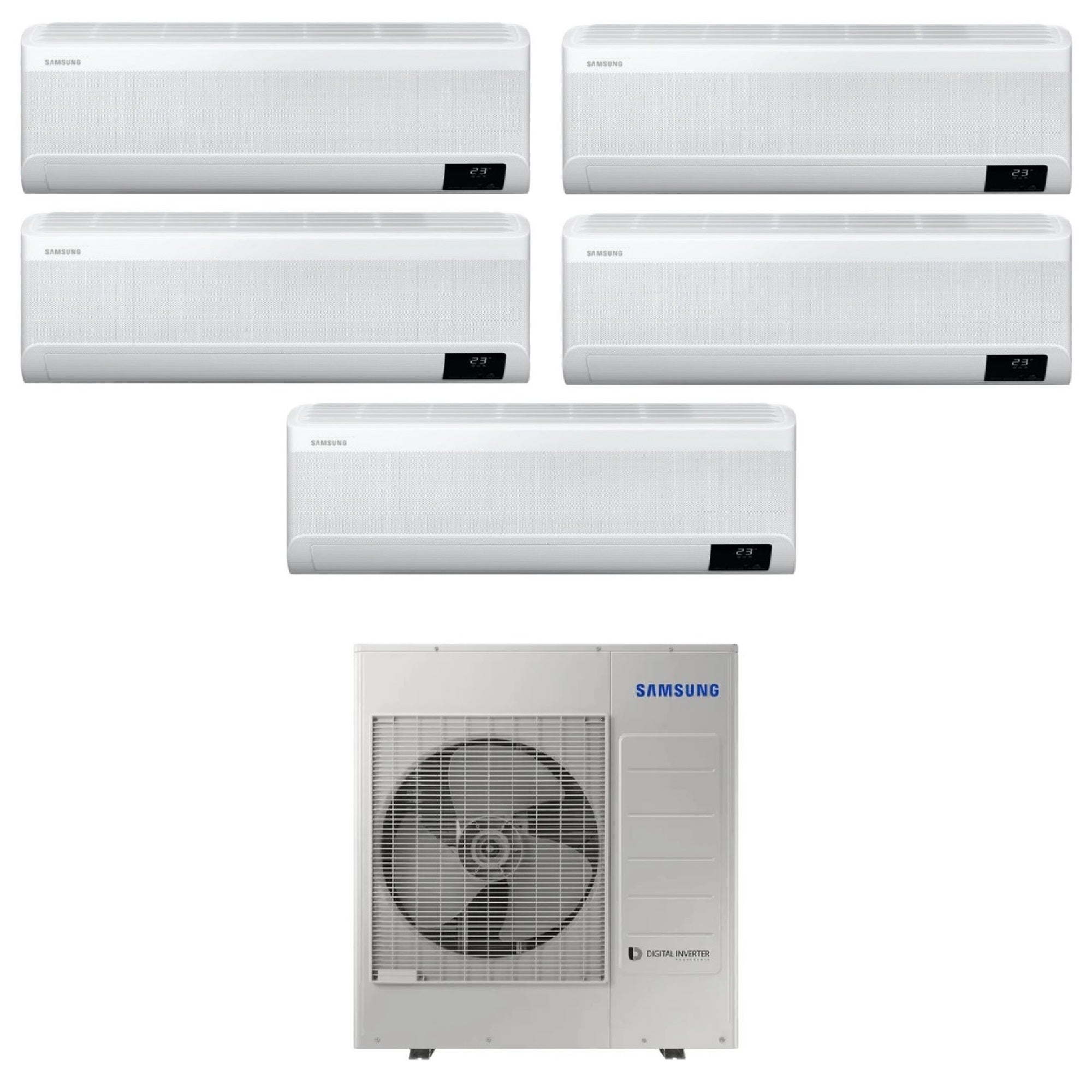 Climatizzatore Samsung Windfree Avant Penta Split 9000+9000+9000+9000+9000 btu Wi-Fi AJ100TXJ5KG/EU