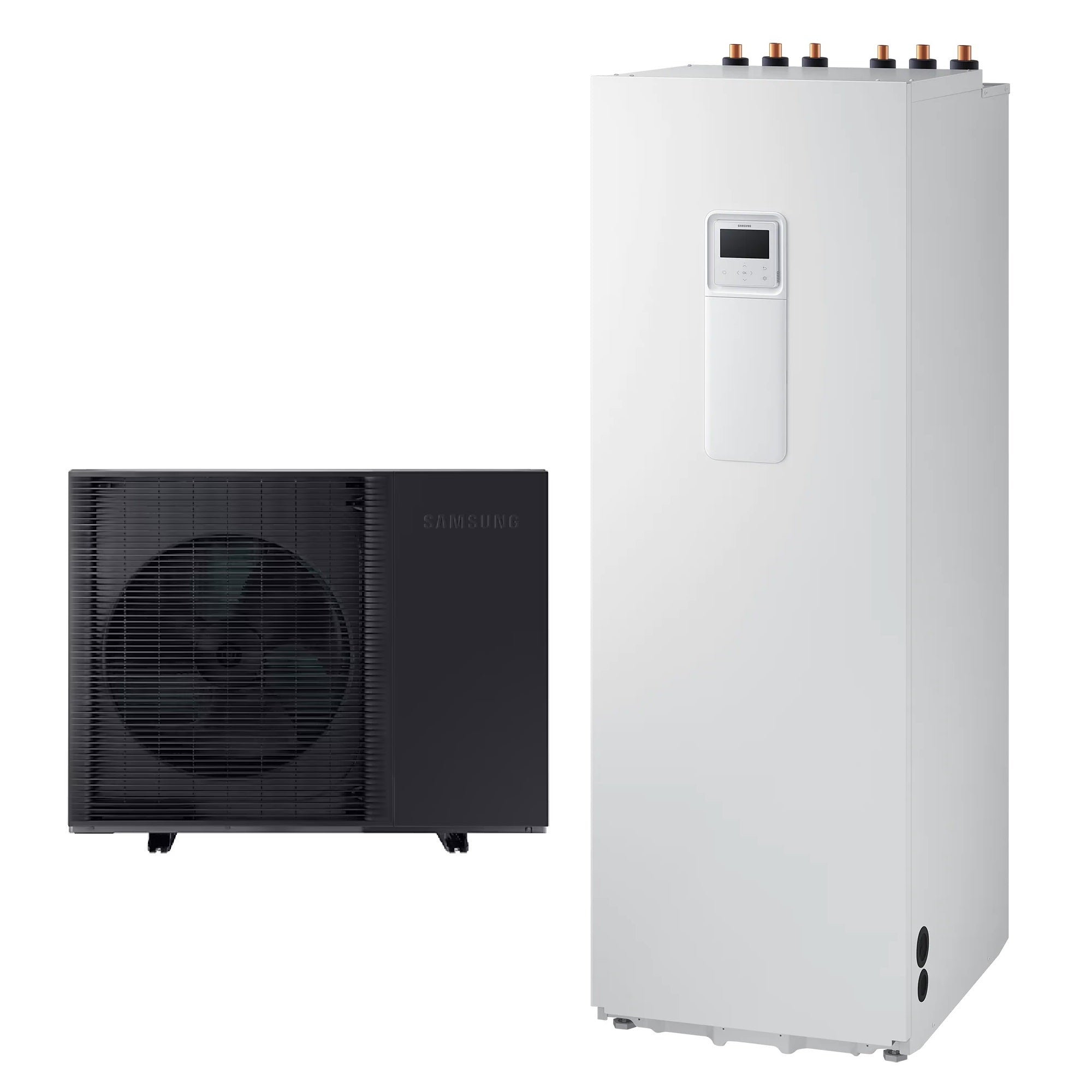 Pompa di calore aria-acqua 12 Kw monoblocco Samsung AE120BXYDEG EHS Mono HT Quiet Inverter Monofase R32 + ClimateHub AE260RNWMEG/EU