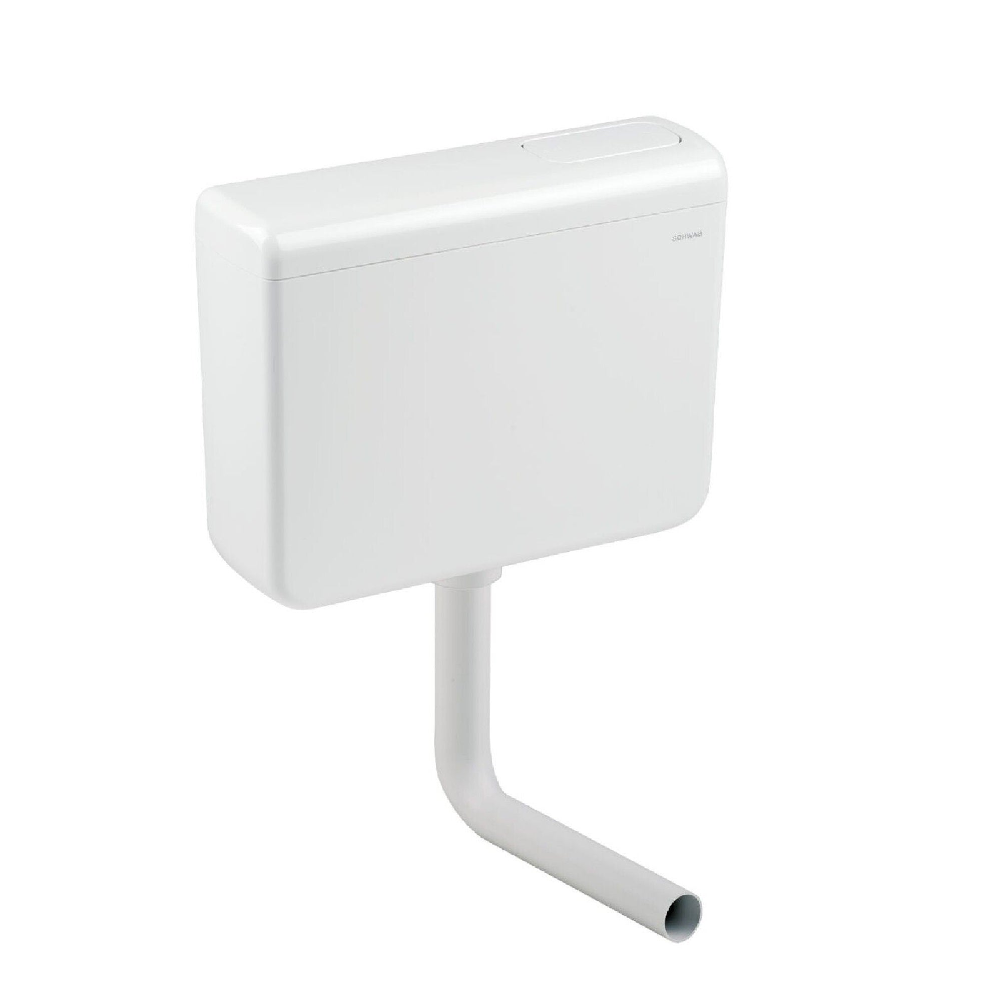 Cassetta di risciacquo esterna a zaino Schwab Iris PS Mono 4 - 7 Litri 1 pulsante cod. 641520