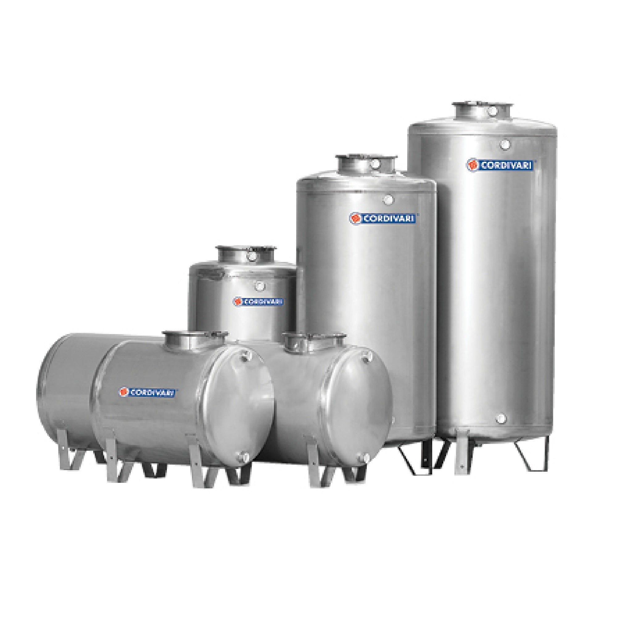 Serbatoio Cordivari in Acciaio Inox 316L Verticale/Orizzontale per stoccaggio acqua