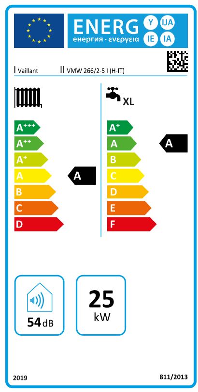 Caldaia a condensazione Vaillant 26 kw ecoINWALL Plus VMW 266/2-5I da Incasso