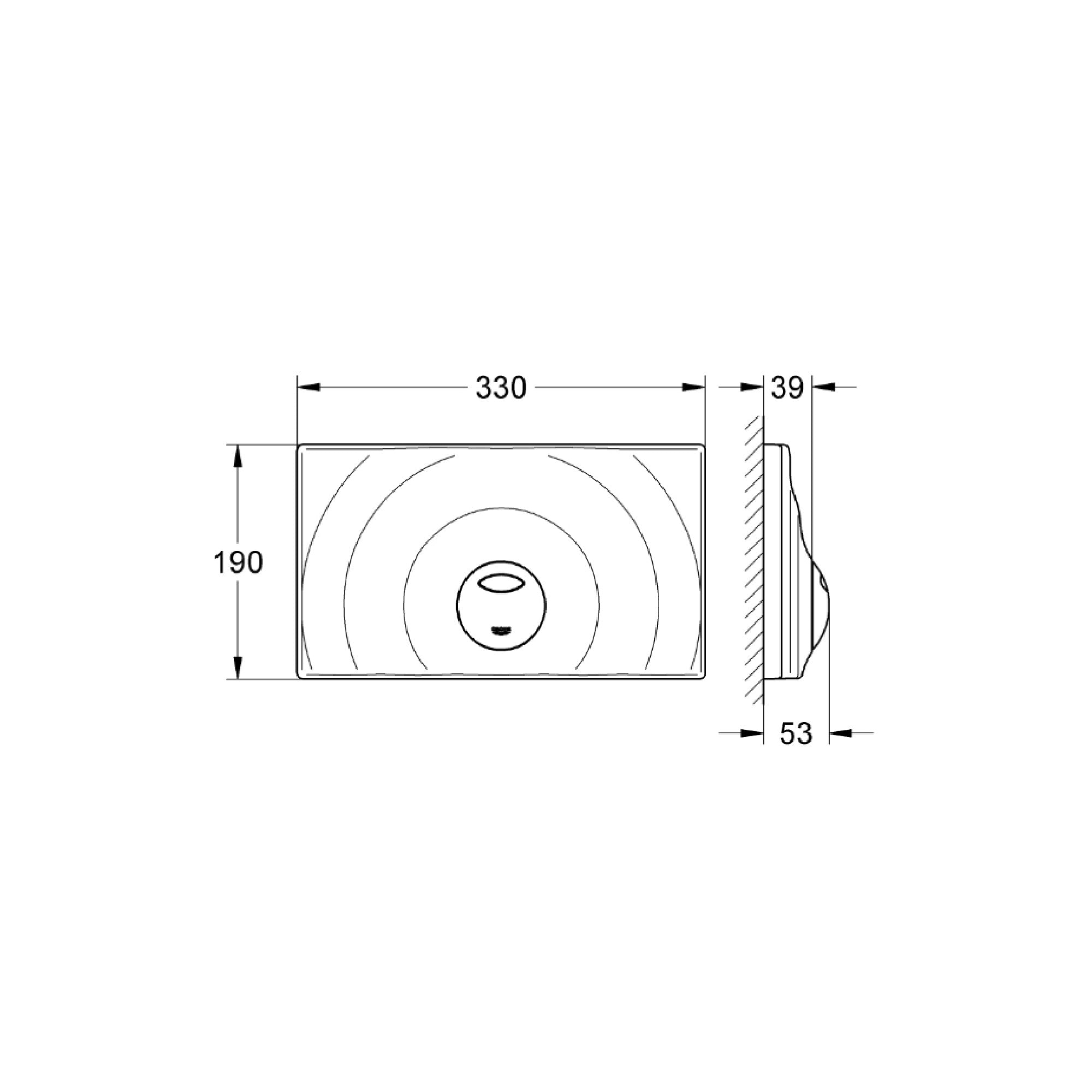 Placca di comando Grohe Surf G 37859SH0 bianca
