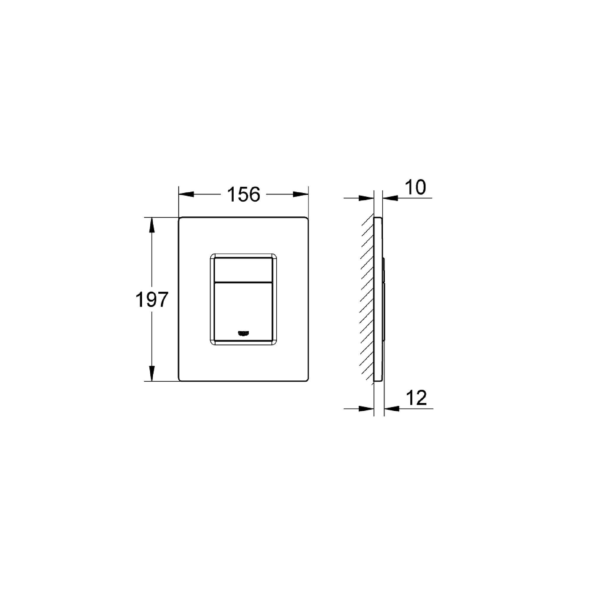Placca di comando Grohe Skate Cosmopolitan 38732000 cromata