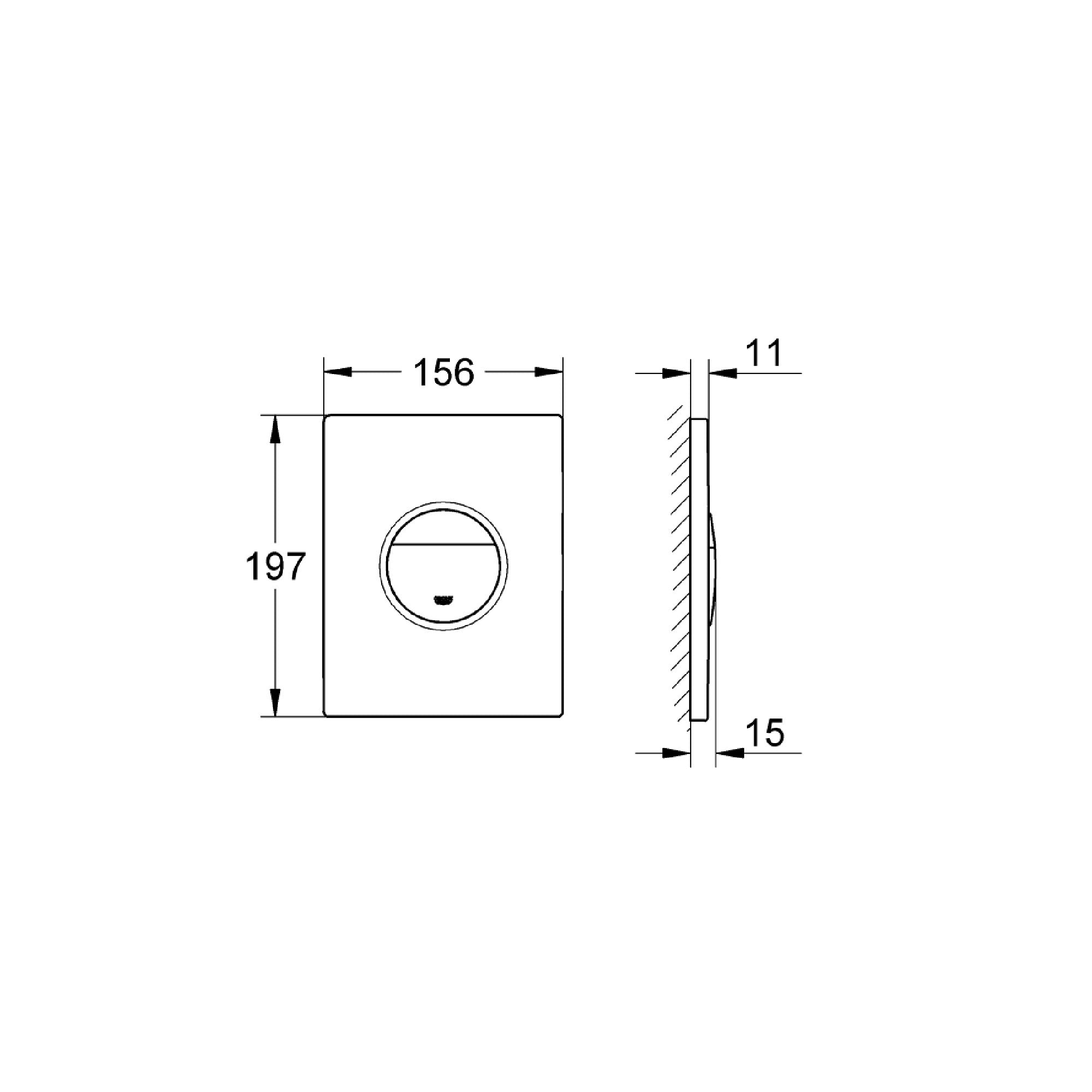 Placca di comando Grohe Nova Cosmopolitan 38765SH0 bianca