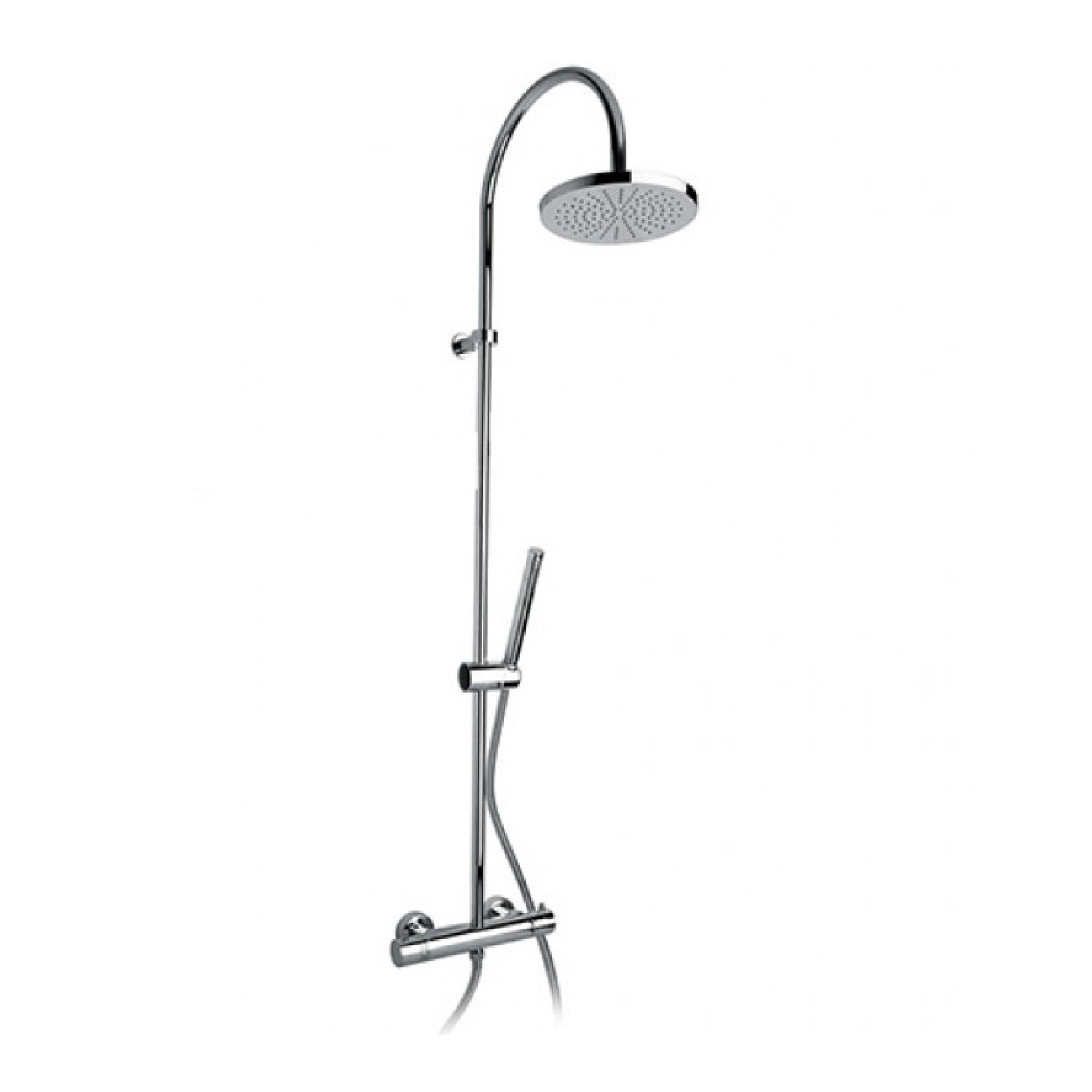 Colonna doccia tonda Paini Cox con deviatore e miscelatore termostatico cod. 78CR689THABS2P1