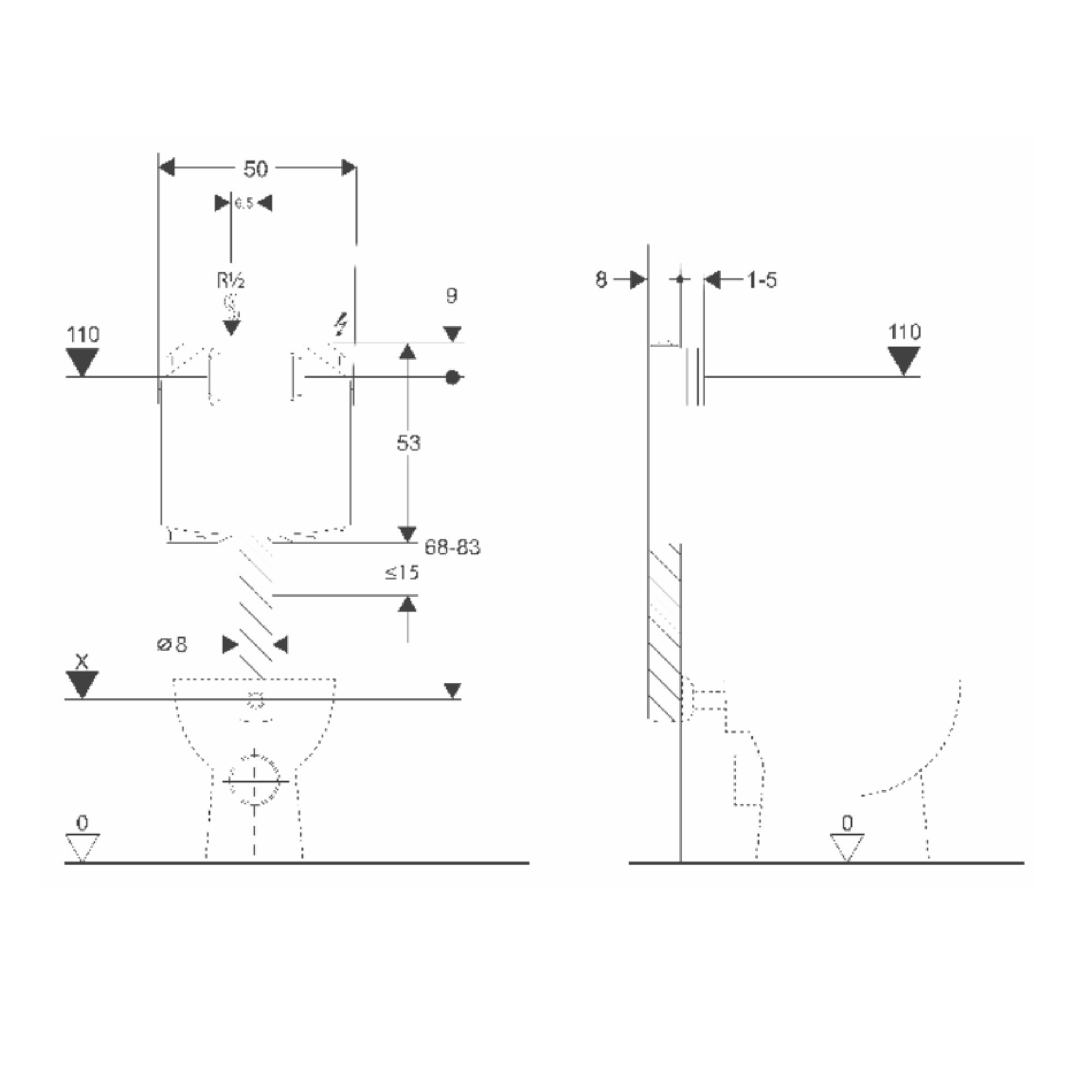 Cassetta di risciacquo incasso insonorizzata Bambi Bsilent CBSILENT2