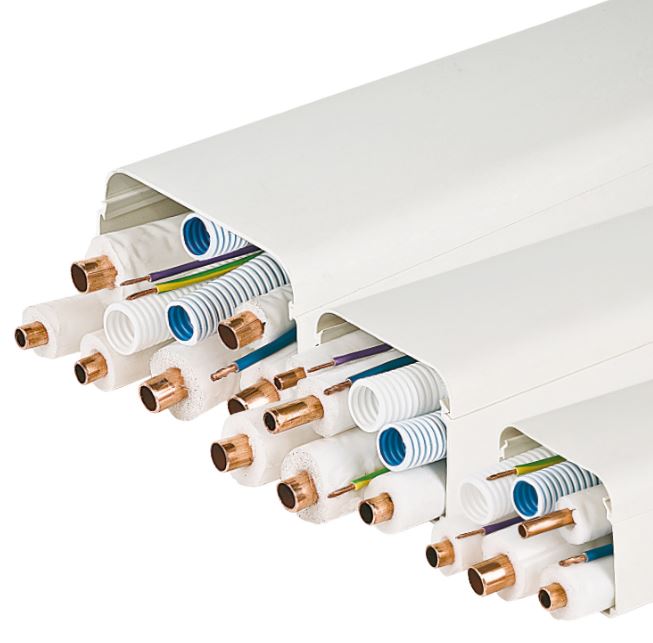 Canalina Vecamco Clima Plus 90x65 per climatizzatori (box da 16 mt in barre da 2 mt)