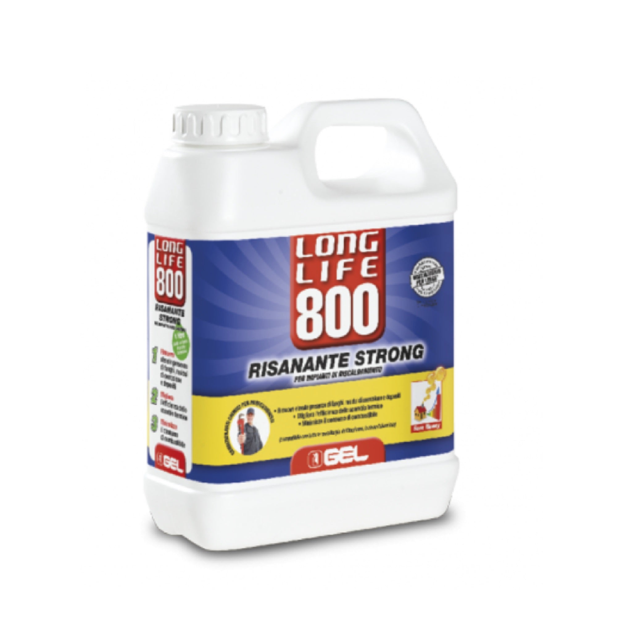 Gel Long Life 800 risanante strong 1 litro per impianti riscaldamento compromessi