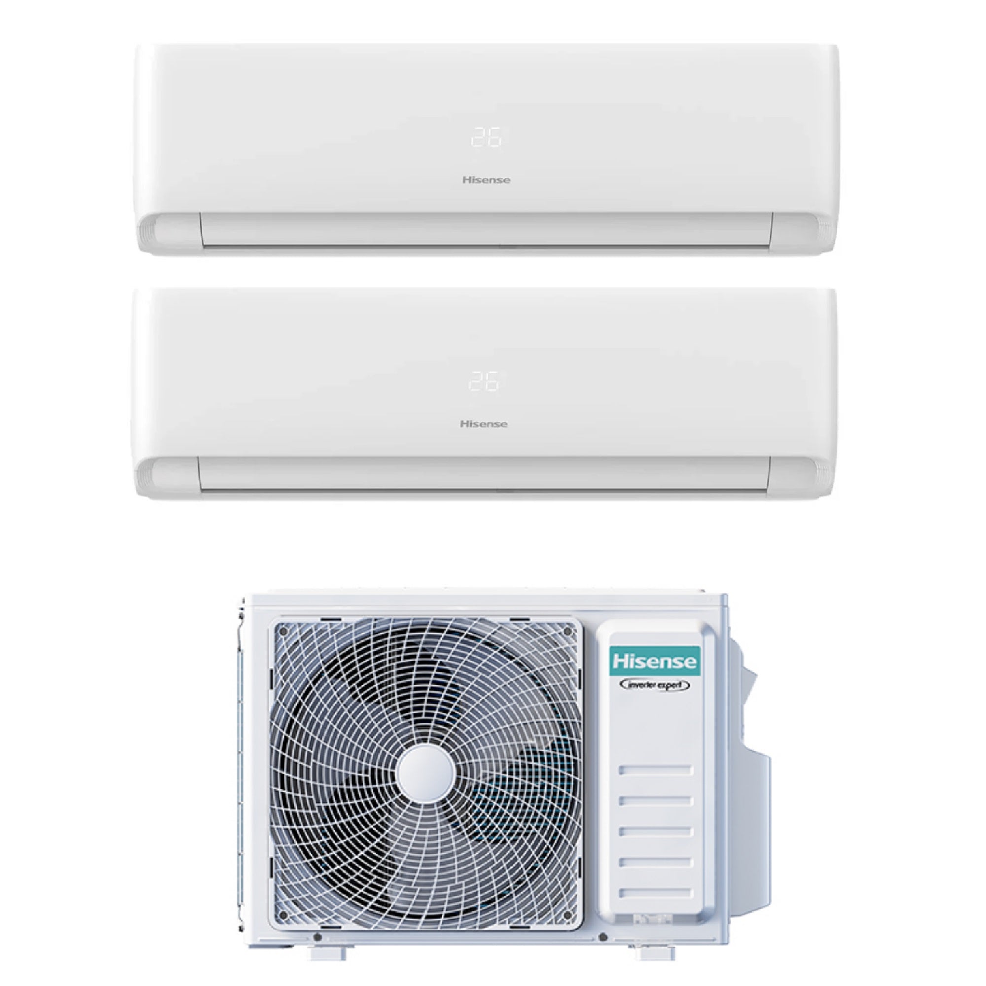 Climatizzatore Hisense Ecosense Dual Split 9000+9000 btu Wi-Fi 2AMW35U4RGC