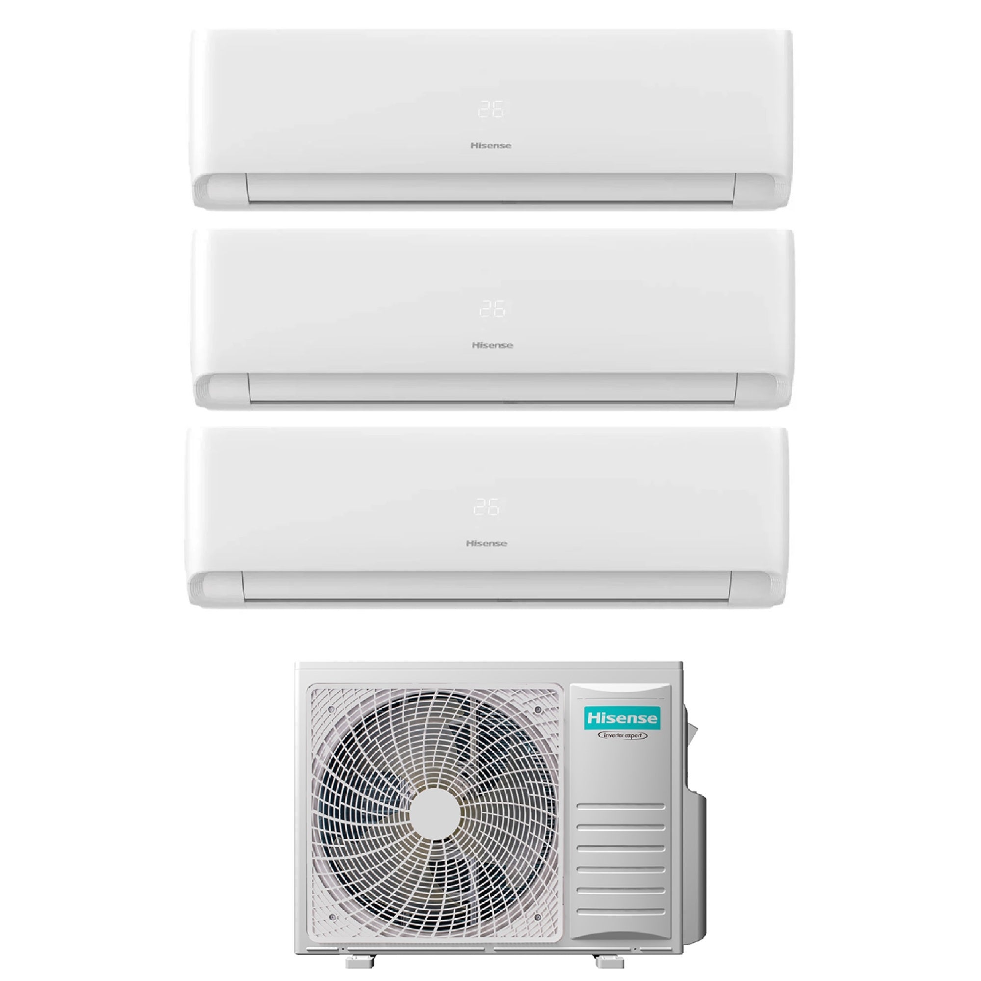 Climatizzatore Hisense Ecosense Trial Split 9000+9000+9000 btu Wi-Fi 3AMW62U4RJC