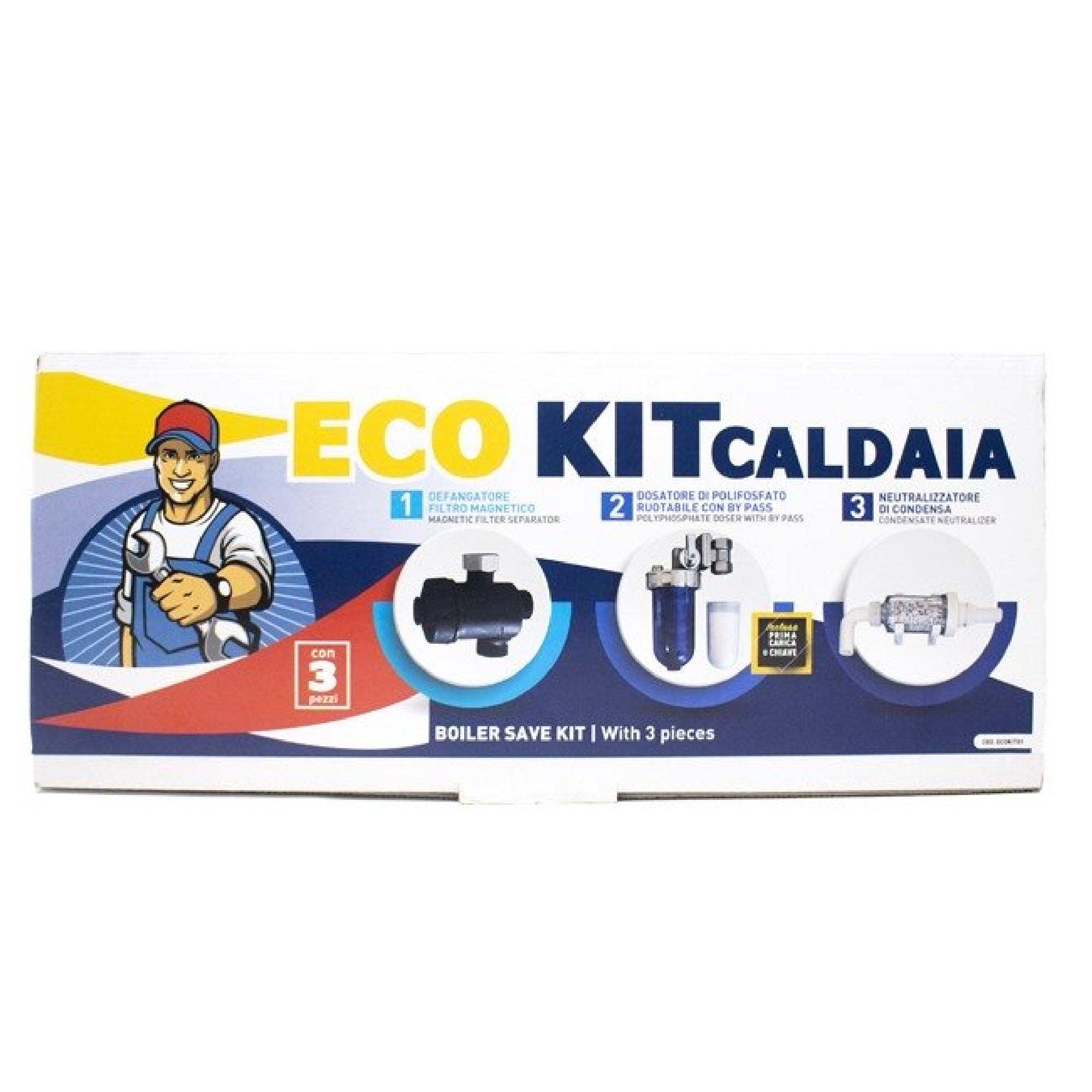Kit salva caldaia Euroacque: Defangatore + Neutralizzatore di condensa + Dosatore polifosfati