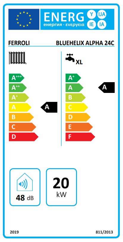 Caldaia a condensazione Ferroli 24 kw Bluehelix Alpha 24C