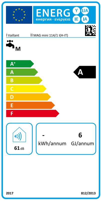 Scaldabagno a gas Metano 11 Litri Vaillant Atmomag Mini IT 114/1 I Camera Aperta