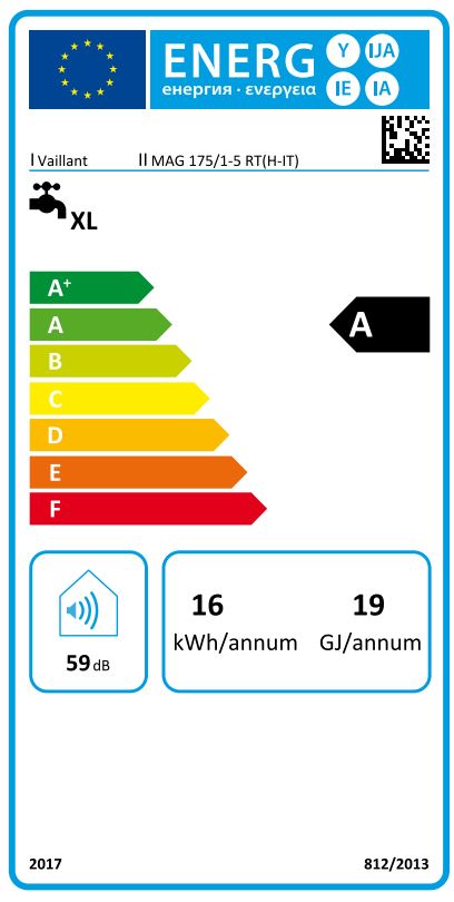 Scaldabagno a gas Metano 17 Litri Vaillant turboMAG Plus 175/1-5 RT Camera Stagna