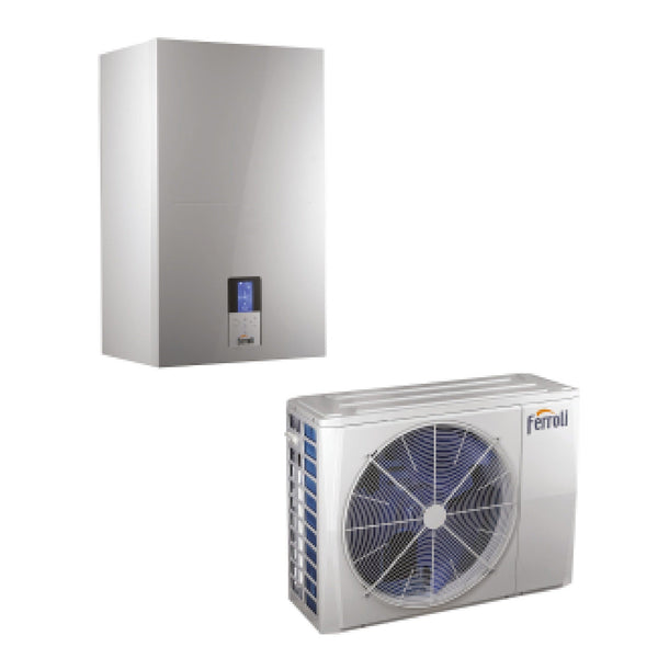 Sistema ibrido Ferroli Pompa di calore aria-acqua splittata R32 Omnia S Hybrid 3.2 C 08