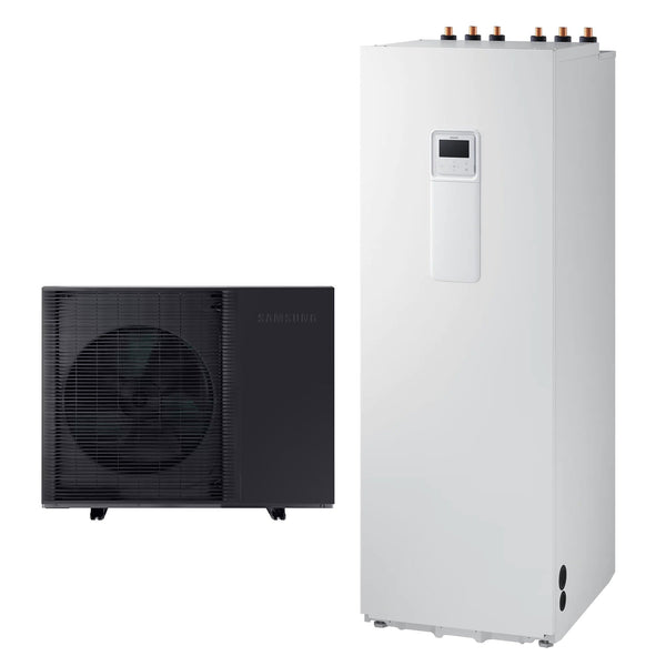 Pompa di calore aria-acqua 14 Kw monoblocco Samsung AE140BXYDEG/EU Sistema EHS Mono HT Quiet Inverter Monofase R32 + ClimateHub AE260RNWMEG/EU