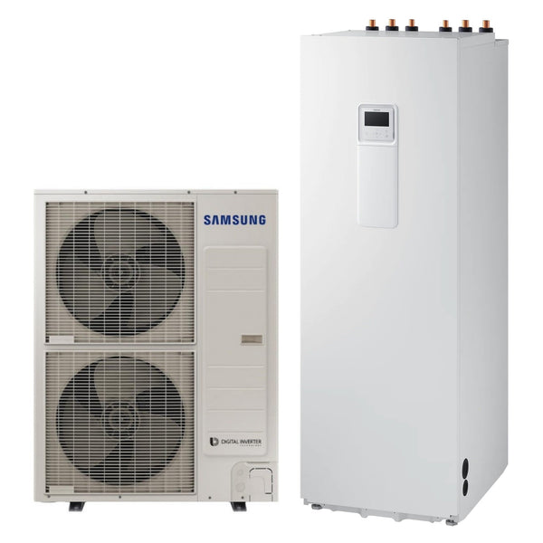 Pompa di calore aria-acqua 12 Kw monoblocco Samsung AE120RXYDEG/EU Sistema EHS Mono Inverter Monofase R32 + ClimateHub AE260RNWMEG/EU