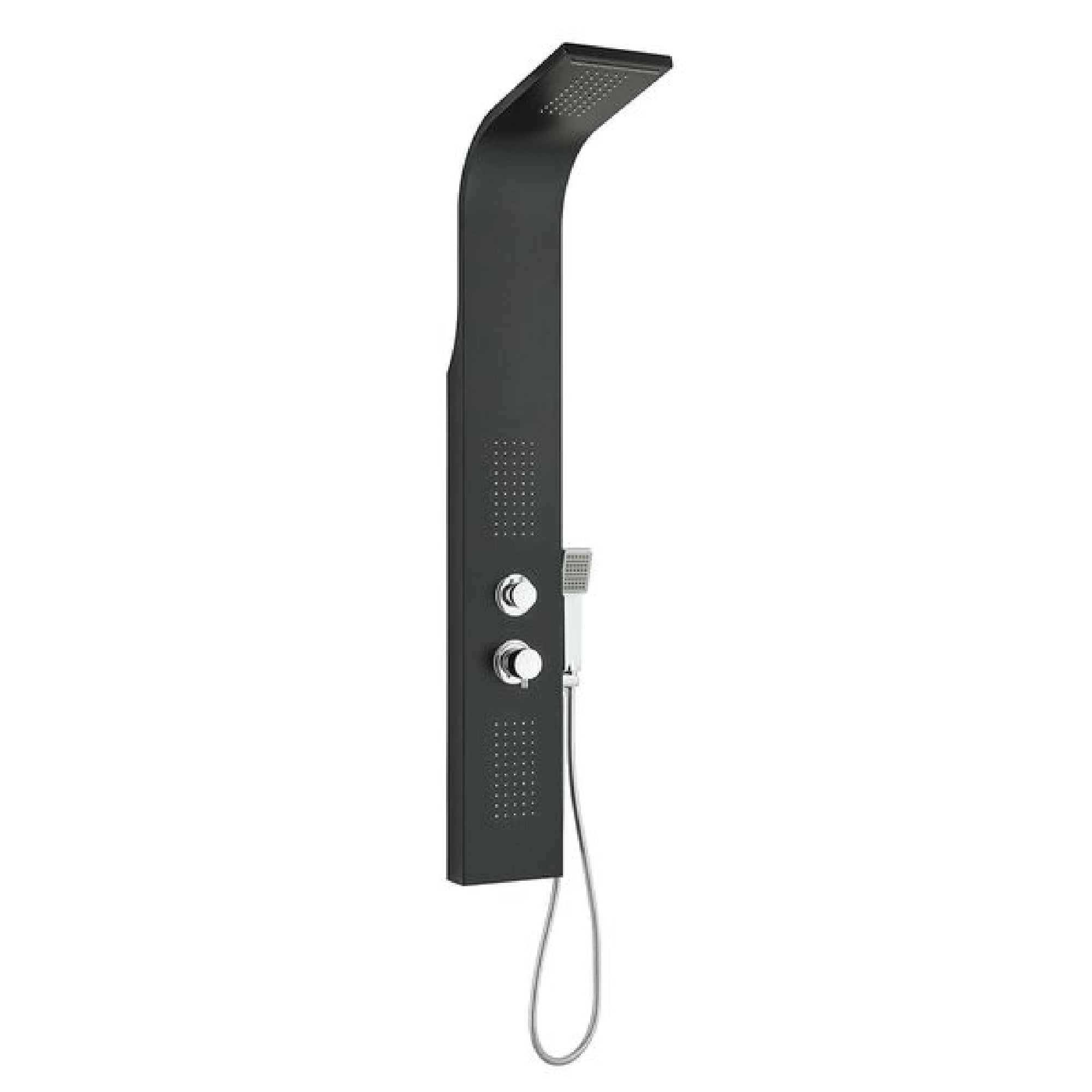 Colonna doccia multifunzione Sphera cod. CLAL11CC3NO in acciaio nero