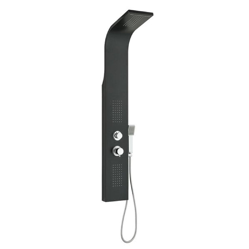 Colonna doccia multifunzione Sphera cod. CLAL11CC3NO in acciaio nero