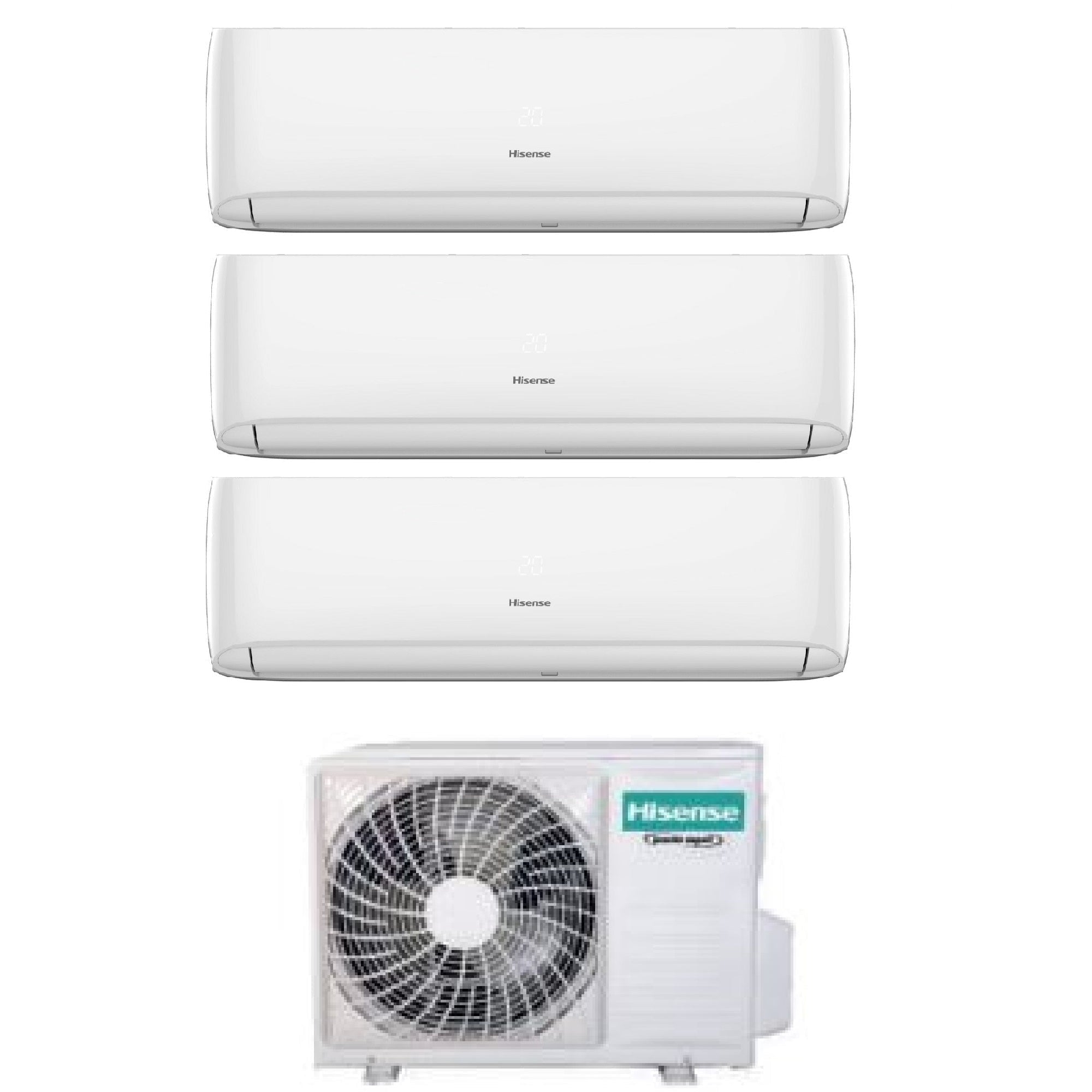 Climatizzatore Hisense Hi-Comfort Trial Split 7000+7000+18000 btu Wi-Fi 3AMW72U4RJC